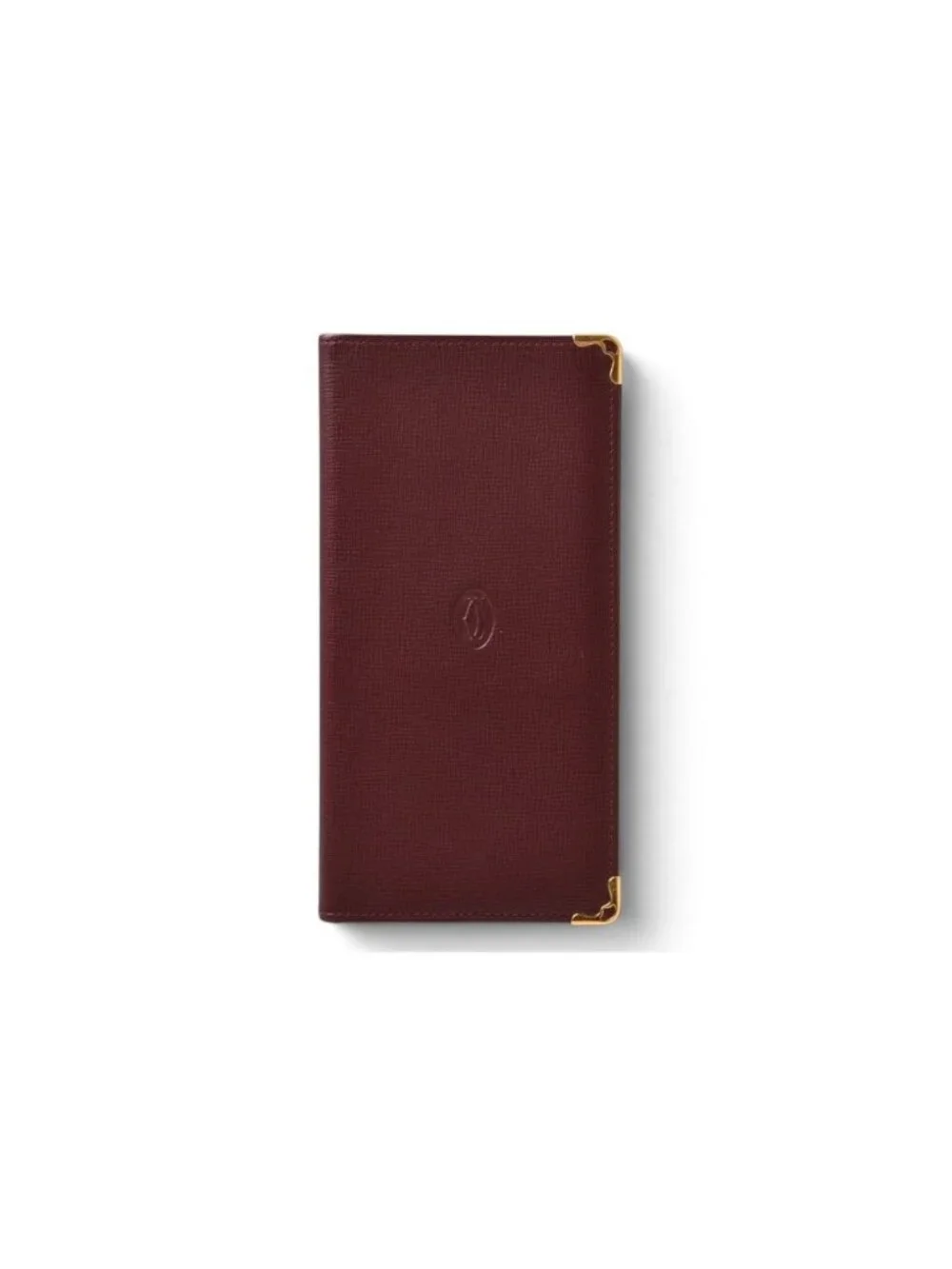 Cartier Wallet Embossed Leather Must de Cartier Bordeaux
